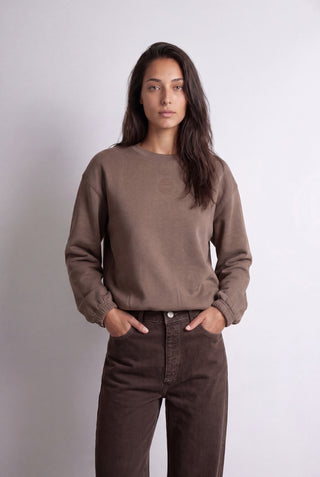LR-NUKA 13 Sweatshirt Mörkbrun