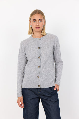 LR-ELOISE 1 Cardigan Ljusgrått