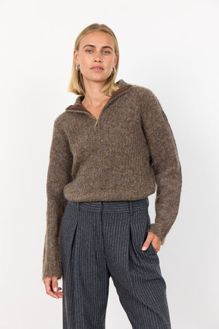 LR-INORA 2 Pullover Mörk sand