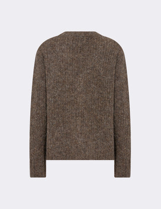 LR-INORA 1 Cardigan Mörk sand