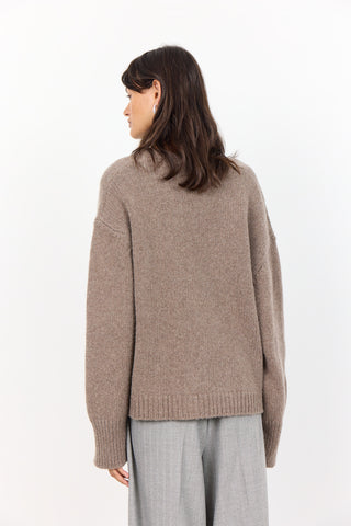 LR-PERLE 6 Cardigan Mörk sand