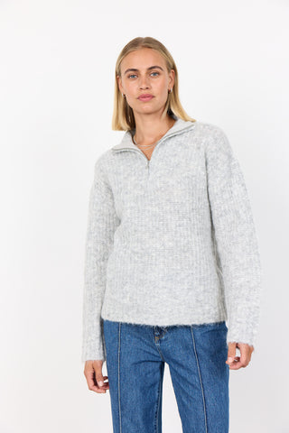 LR-INORA 2 Pullover Ljusgrått