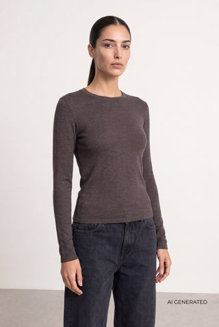 LR-JOSEPHINE 1 T-shirt Mörkbrun