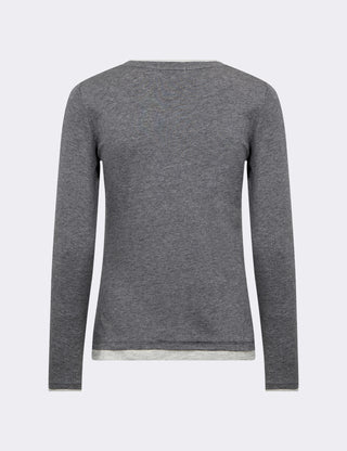LR-JOSEPHINE 5 T-shirt Mörkgrå