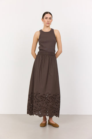 LR-GROLET 5 Kjol Mörkbrun