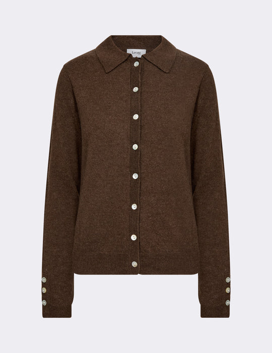 LR-ISMAILA 6 Cardigan Brün