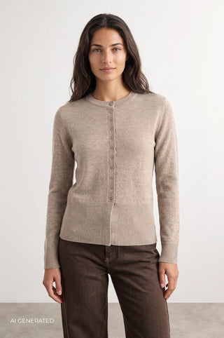 LR-ELOISE 21 Cardigan Sand