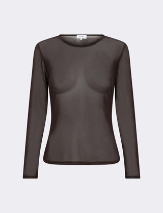 LR-TELA 1 T-shirt Mörkbrun