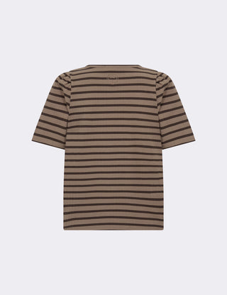 LR-NEDDIE 1 T-shirt Mörkbrun