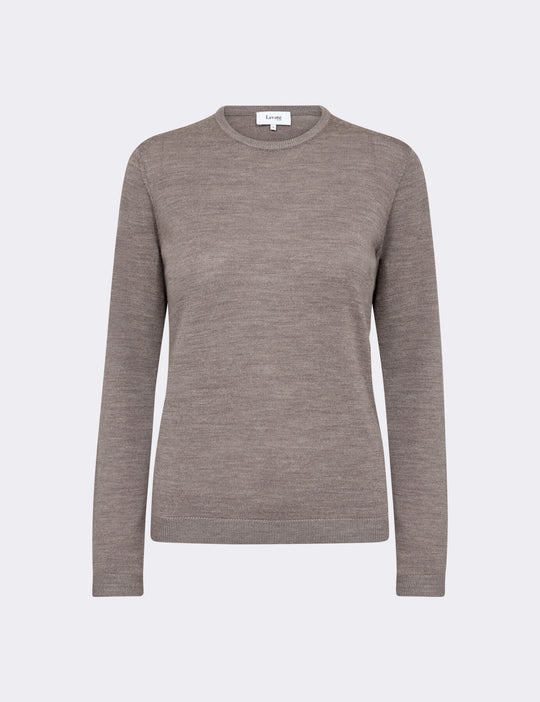 LR-ISMAILA 2 Pullover Ljusbrun