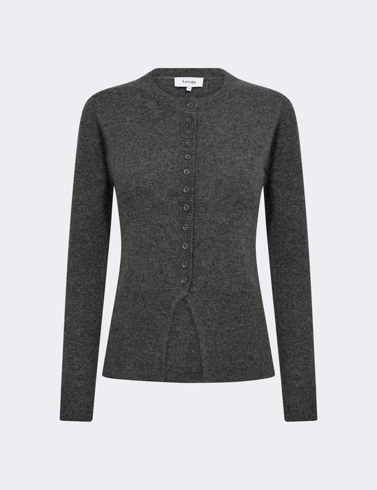 LR-ELOISE 21 Cardigan Mörkgrå