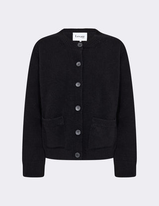 LR-PERLE 9 Cardigan Svart