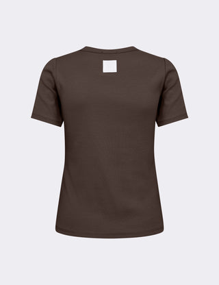 LR-NUMBIA 5 T-shirt Mörkbrun
