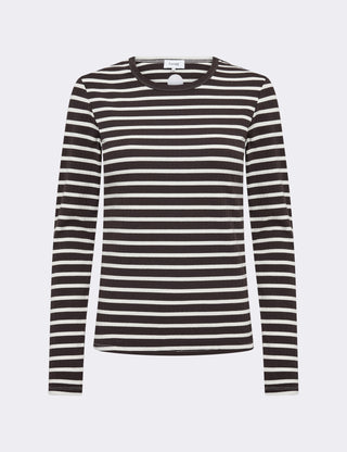 LR-NEDDIE 2 T-shirt Mörkbrun