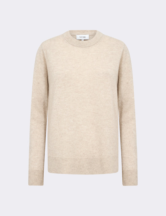 LR-ELOISE 2 Pullover Ljus sand