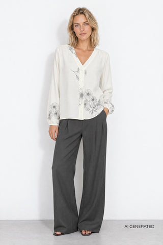 LR-ULRIKKE 2 Blus Off white