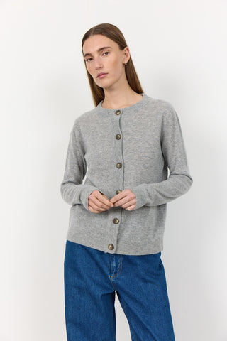 LR-ELOISE 1 Cardigan Ljusgrått