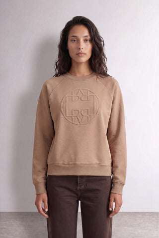 LR-NUKA 11 Sweatshirt Ljusbrun