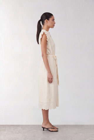 LR-ROSALINA 3 Klänning Off white