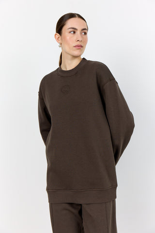 LR-NUKA 12 Sweatshirt Mörkbrun