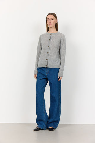 LR-ELOISE 1 Cardigan Ljusgrått