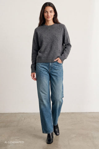 LR-ELOISE 2 Pullover Mörkgrå