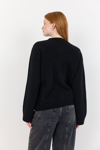 LR-PERLE 9 Cardigan Svart