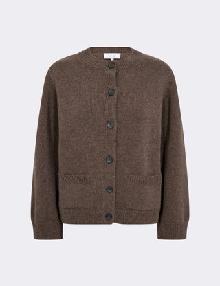 LR-PERLE 9 Cardigan Brün