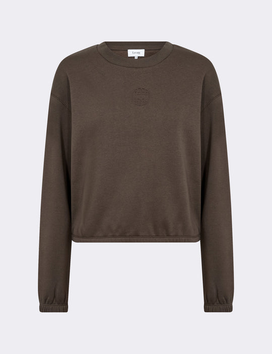 LR-NUKA 13 Sweatshirt Mörkbrun