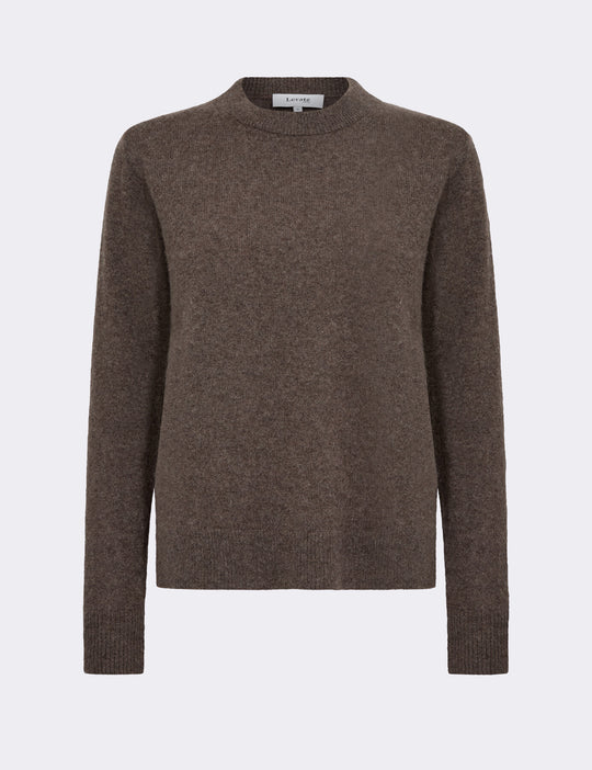 LR-ELOISE 2 Pullover Mörkbrun