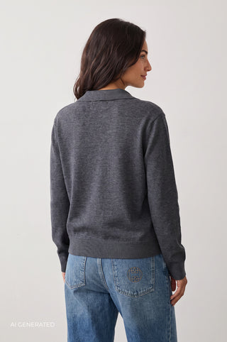 LR-ISMAILA 9 Pullover Mörkgrå