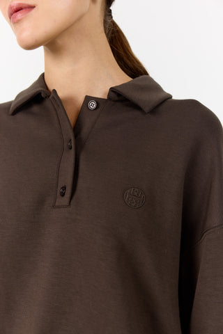 LR-EZRA 9 Sweatshirt Mörkbrun