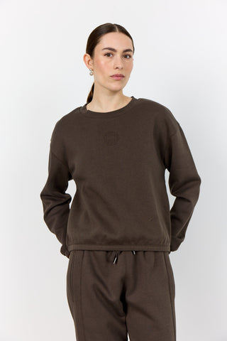 LR-NUKA 13 Sweatshirt Mörkbrun