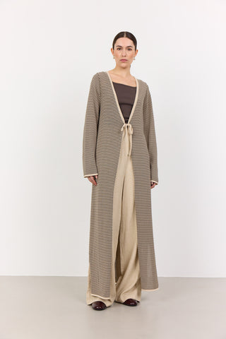 LR-LILY 2 Cardigan Mörk sand