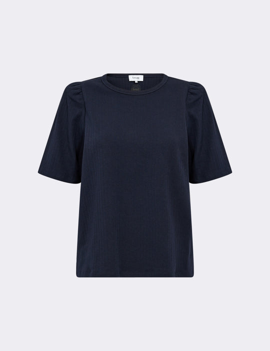 LR-NEDDIE 3 T-shirt mörkblå