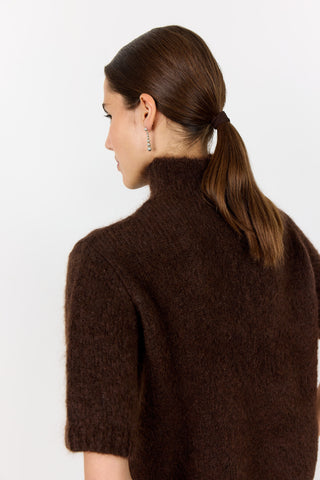 LR-NOREEN 6 Pullover Mörkbrun