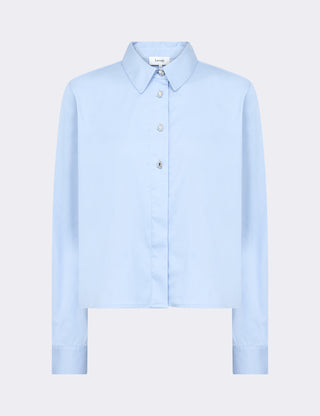 LR-ISLA SOLID 136 Skjorta Ljusblå