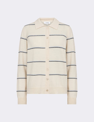 LR-ISMAILA 17 Cardigan Ljusgrått