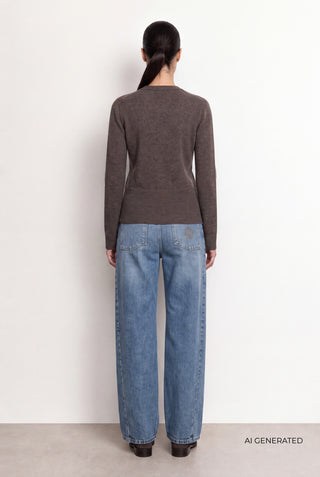 LR-ELOISE 21 Cardigan Mörkbrun