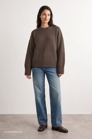 LR-PERLE 1 Pullover Brün