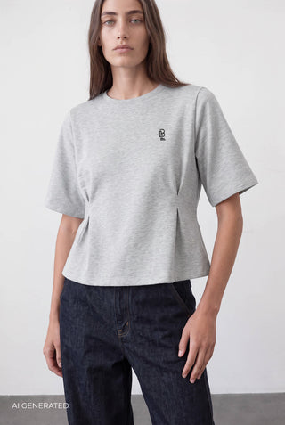 BL-ALONA ART 3 T-shirt Ljusgrått