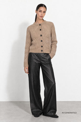 LR-NOREEN 15 Cardigan Sand