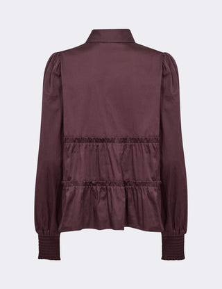 LR-ISLA SOLID 95 Skjorta Bordeaux