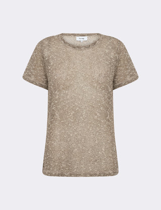 LR-LIV 1 T-shirt Mörkbrun