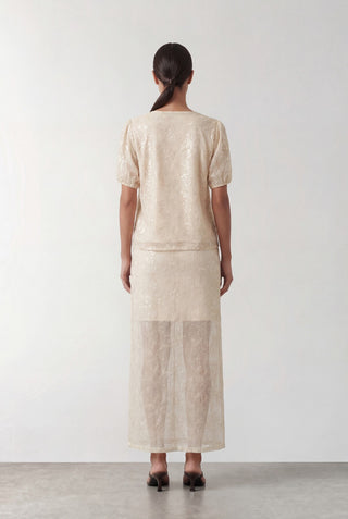 LR-ROXY 2 Kjol Ljus sand