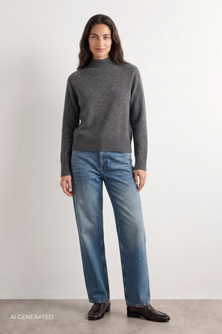 LR-ELOISE 6 Pullover Mörkgrå