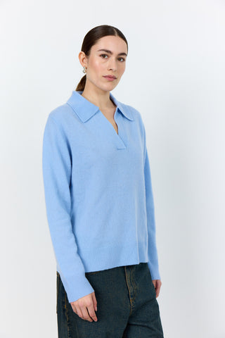 LR-ELOISE 5 Pullover Ljusblå