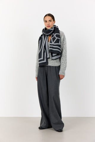 LR-HARTLEY 1 Scarf Mörkgrå
