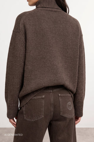 LR-PERLE 3 Pullover Brün