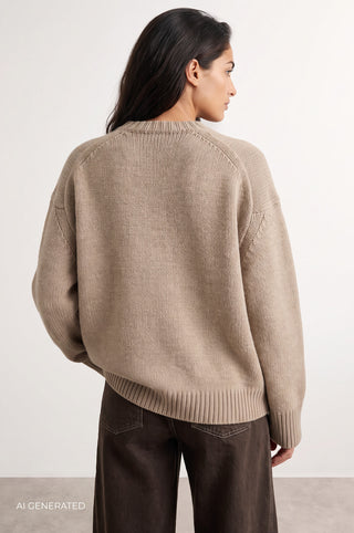 LR-PERLE 1 Pullover Sand